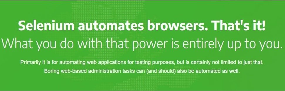 Selenium Testing Web Application