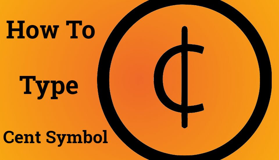 How to Type the Cent Symbol on Your Computer
