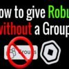 how to donate robux on roblox