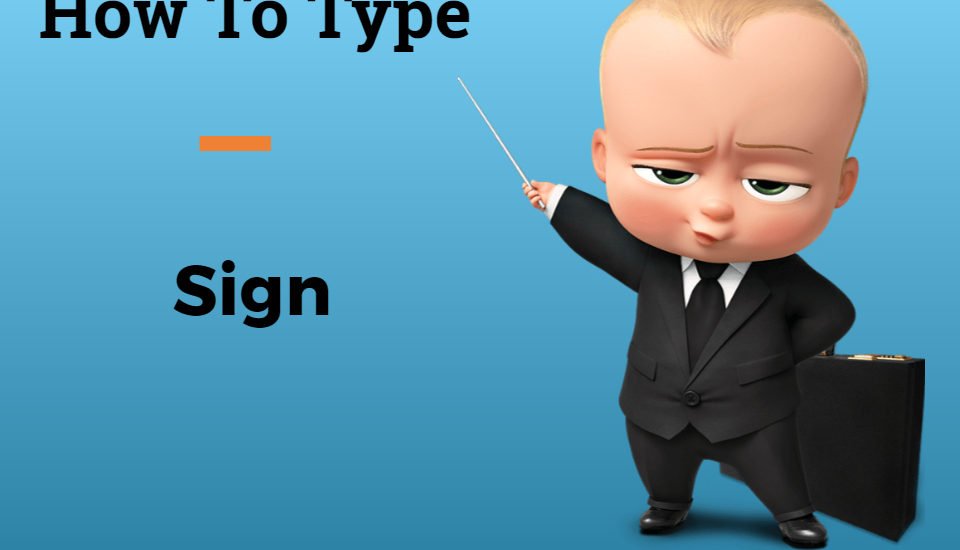 how to type an underscore sign