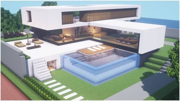 Modern House on Minecraft